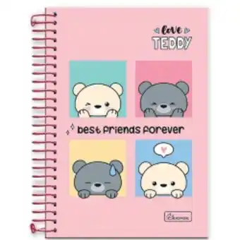 Caderno cadersil desenho love teddy