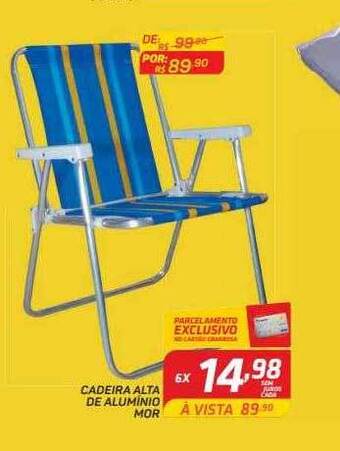 GBarbosa Cadeira alta de alumínio mor oferta