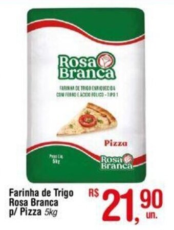 Fort Atacadista Farinha de Trigo Rosa Branca p/ Pizza 5kg oferta