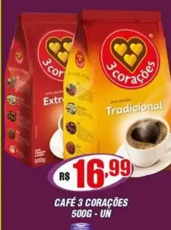 Violeta Supermercados Café 3 Corações 500g oferta