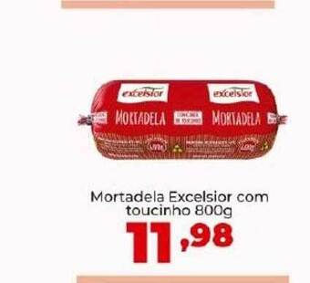 Super Nicolini Mortadela excelsior com toucinho oferta