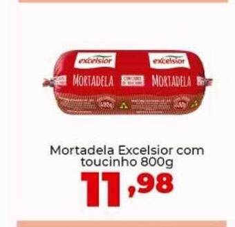 Super Nicolini Mortadela excelsior com toucinho oferta