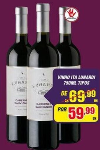 Violeta Supermercados Vinho Ita Lunardi 750ml Tipos oferta