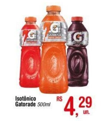 Fort Atacadista Isotônico Gatorade 500ml oferta