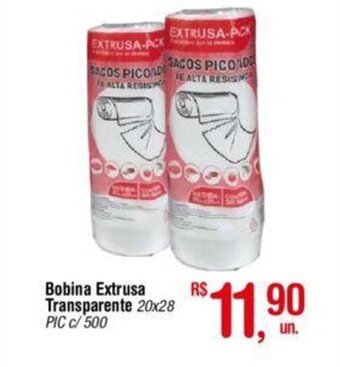 Fort Atacadista Bobina Extrusa Transparente 20x28 oferta