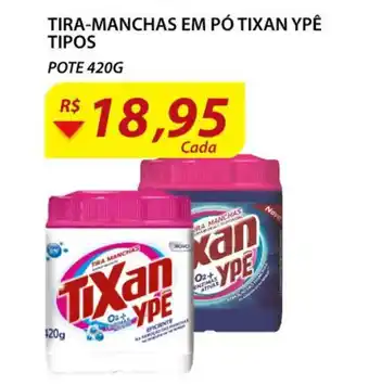 Assaí Atacadista Tiran Manchas em pó Tixan Ypê tipos 420g oferta