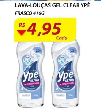 Assaí Atacadista Lava Louças Gel Clear Ypê frasco 416g oferta