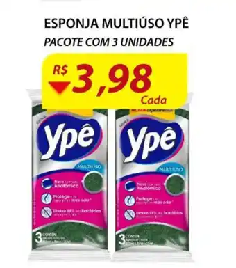 Assaí Atacadista Esponja Multiuso Ypê pacote com 3 unidades oferta