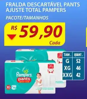 Assaí Atacadista Fralda descartavel Pants Ajuste Total Pampers oferta