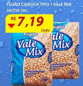 Assaí Atacadista Feijão Carioca Tipo 1 Vale Mix pacote 1kg oferta