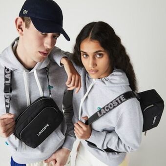 Lacoste Bolsa transpassada unissex em náilon com assinatura da marca oferta