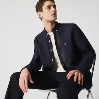 Camisa regular fit masculina em linho