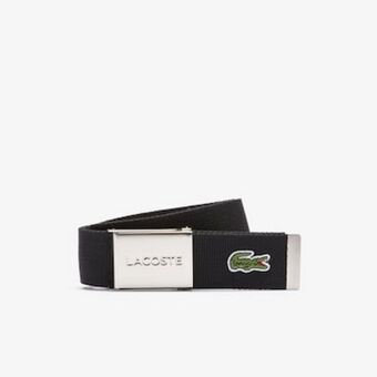 Lacoste Cinto masculino made in france em tecido com fivela com gravação lacoste oferta