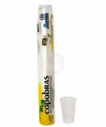 Atacado Máximo Copo descartável copobras transparente 100un 180ml oferta