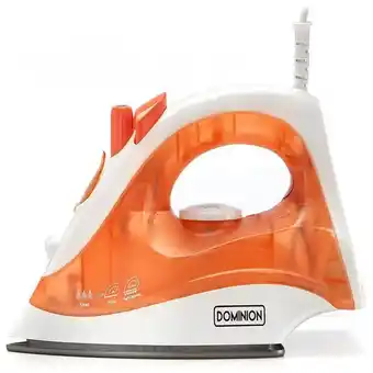 Carrefour Ferro de passar a vapor com temperatura ajustável, 1200w, 110v, dominion d9507, laranja oferta