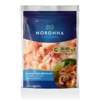 Camarão noronha pré cozido 400g cong cinza descascado