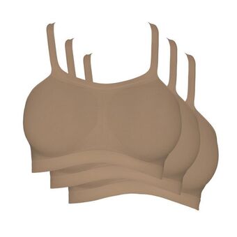 Kit com 03 soutiens bandini hanes sem costura h299