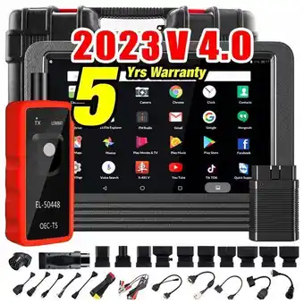 Scanner automotivo 11 funções reset v pro tela de 8 polegadas multi idiomas, launch x431 v upgraded version, preto