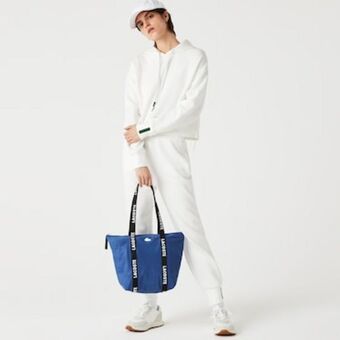 Lacoste Sacola feminina izzie em náilon com alças assinadas oferta