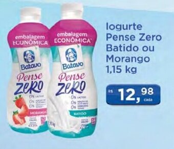 Supermercados Mundial Iogurte Pense Zero Batido ou Morango 1.15kg oferta