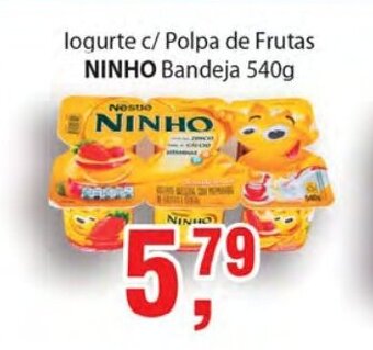 Supermercados Mundial Iogurte c/ Polpa de Frutas Ninho Bandeja 540g oferta