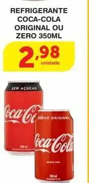 Roldão Refrigerante coca-cola original ou zero 350ml oferta