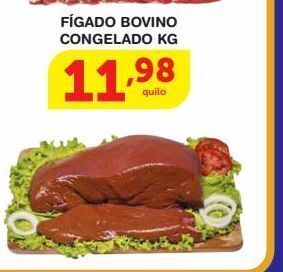 Roldão Fígado bovino congelado kg oferta