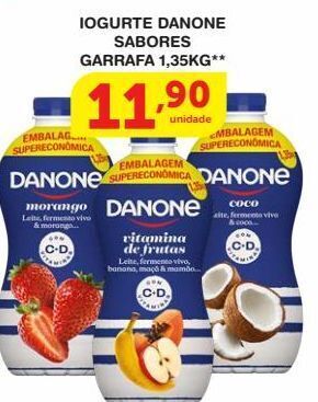 Roldão Iogurte danone sabores garrafa 1,35kg** oferta