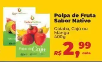 Supermercados Mateus Polpa de Fruta Sabor Nativo 400g oferta