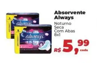 Supermercados Mateus Absorvente Always 8x1 oferta