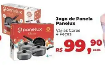 Supermercados Mateus Jogo de Panela Panelux 4 peças oferta