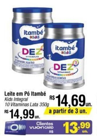 Fort Atacadista Leite em pó Itambé 350g oferta