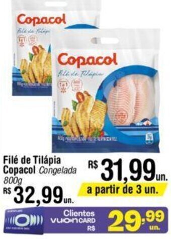 Fort Atacadista Filé de Tilapia Copacol 800g oferta