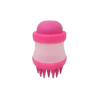 Escova massageadora p banho rosa western pet