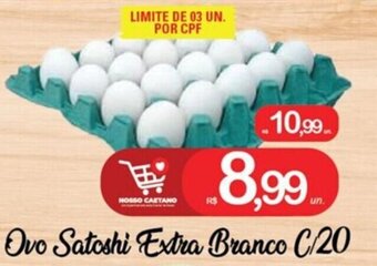 Ovos Satoshi Extra Branco c/20