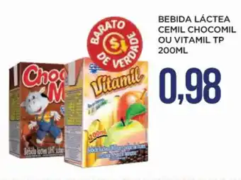 Apoio Mineiro Bebida Láctea Cemil Chocomil ou Vitamil tp 200ml oferta