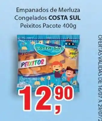 Supermercados Mundial Empenados de Merluza Congealados Costa Sul 400g oferta