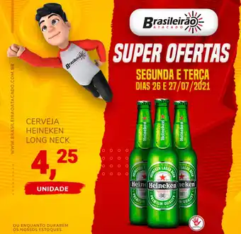 Brasileirão Atacado Cerveja Heineken Long Neck oferta
