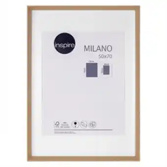 Leroy Merlin Moldura pronta milano mdf carvalho 50x70cm inspire oferta