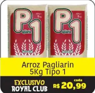 Royal Supermercados Arroz Pagliarin 5kg tipo 1 oferta