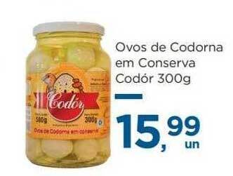 Super São Luiz Ovos de codorna em conserva codór oferta