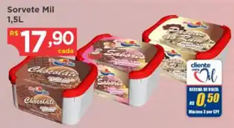 Bramil Supermercados Sorvete Mil 1.5L oferta
