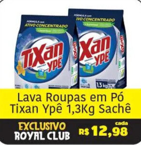 Lava roupas em pó Tixan Ypê 1.3kg