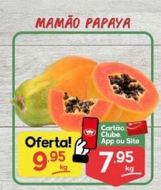 Supermercados Princesa Mamão papaya kg oferta