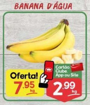 Supermercados Princesa Banana d'água kg oferta