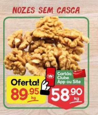 Supermercados Princesa Nozes sem casca kg oferta