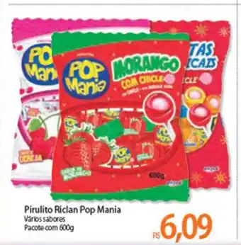 Pirulito Riclan Pop Mania 600g