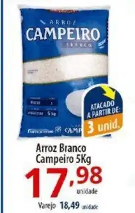 Akki Atacadista Arroz Branco Campeiro 5kg oferta
