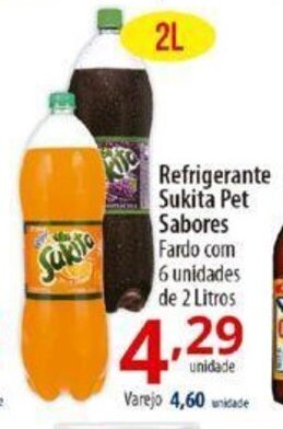 Akki Atacadista Refrigerante Sukita pet sabore 2L oferta