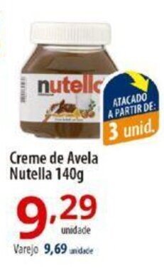 Akki Atacadista Creme de Avela Nutella 140g oferta